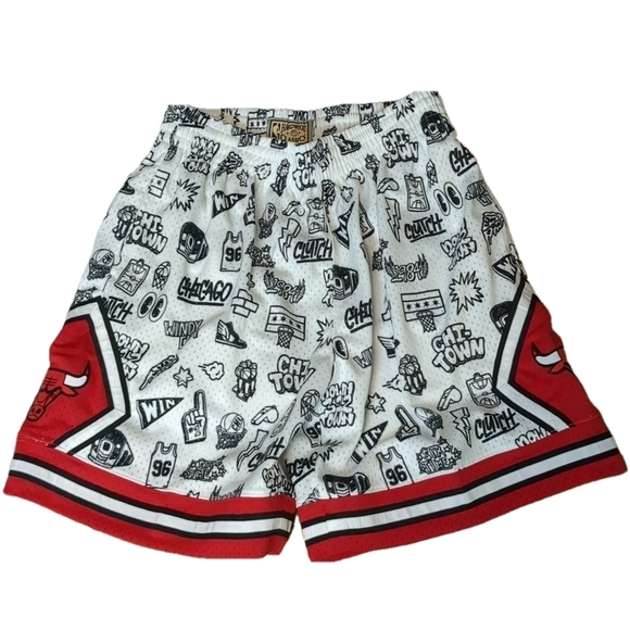 Mitchell & ness NBA doodle shorts Chicago bulls size large